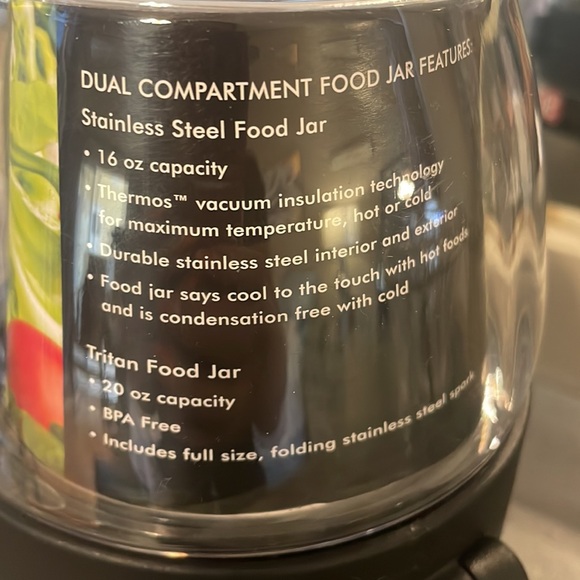 Thermos 36 oz. Dual Compartment Food Jar - Stainless Steel, - Picture 3 of 13